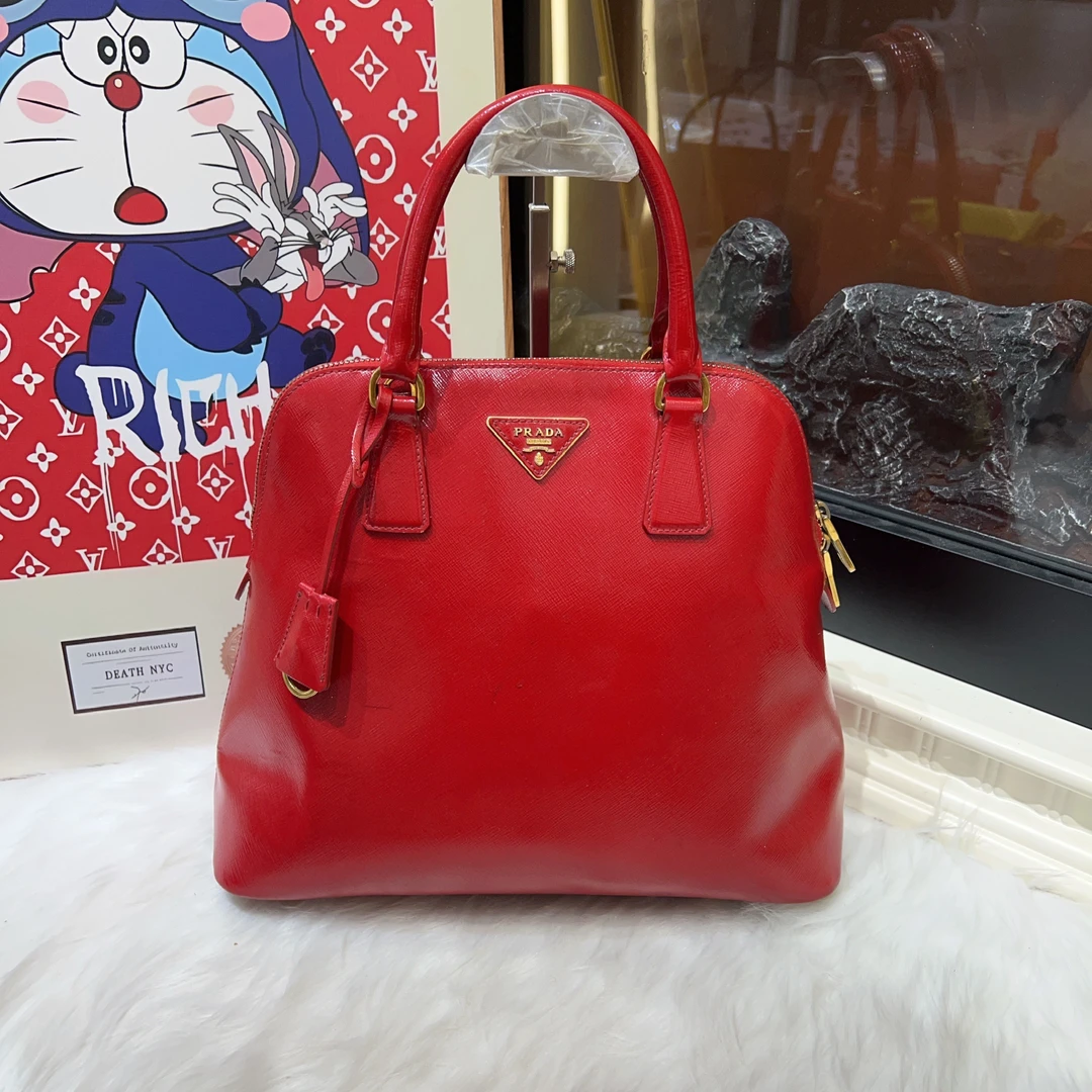 95新 Prada/普拉达 普拉达贝壳30底长手提包 cj3593