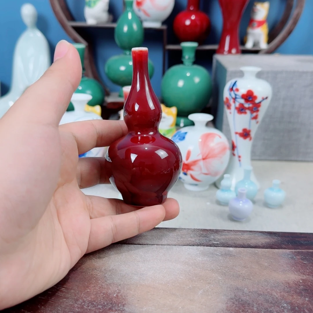 陶瓷手工小花器摆件