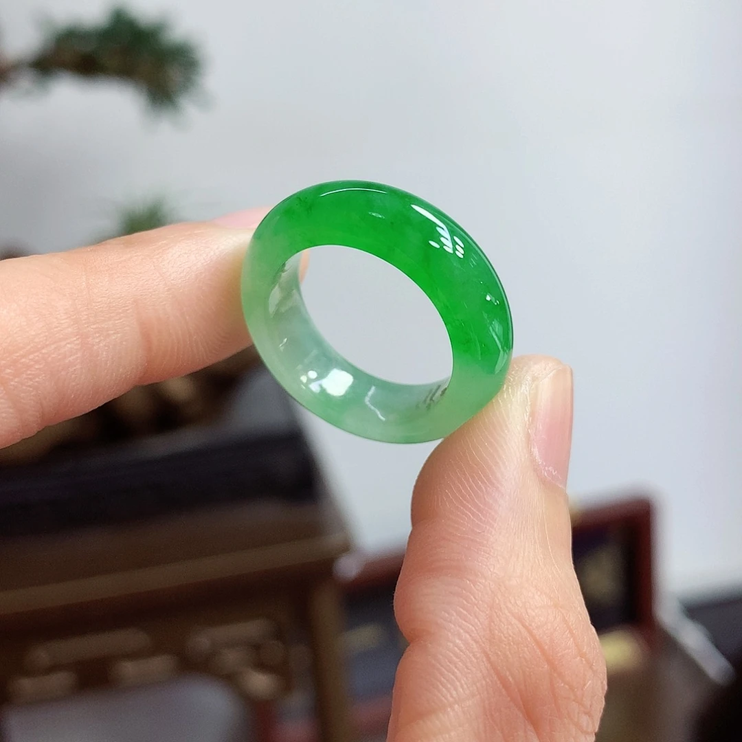 未镶嵌戒指翡翠14-15号