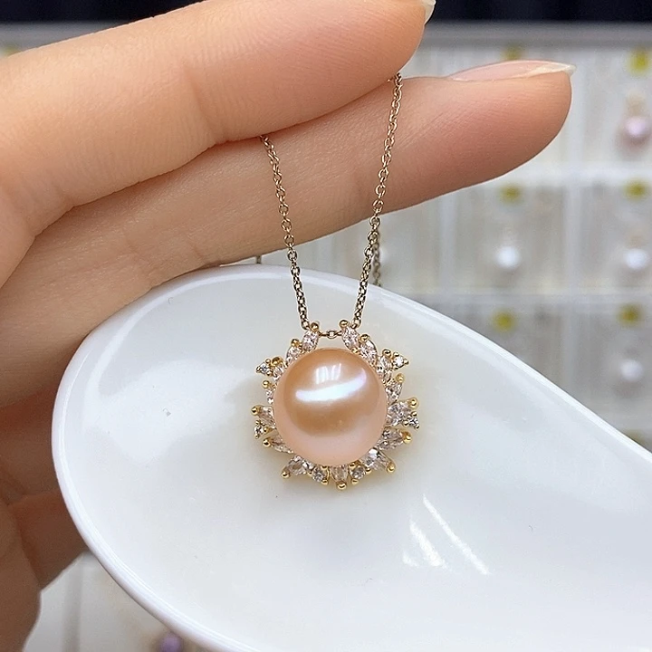 淡水珍珠合金颈饰