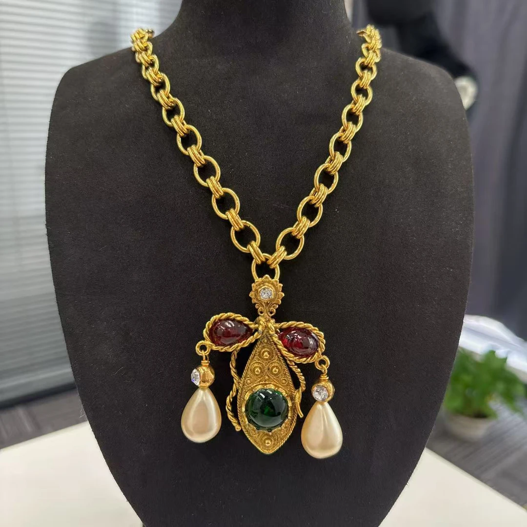 95新 Chanel/香奈儿 Chanel vintage香奈儿中古蜜蜂琉璃项链