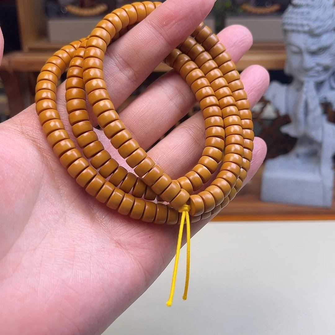手串/手链橄榄核【听松文玩】sss级工艺精品橄榄核尖药片8.0素