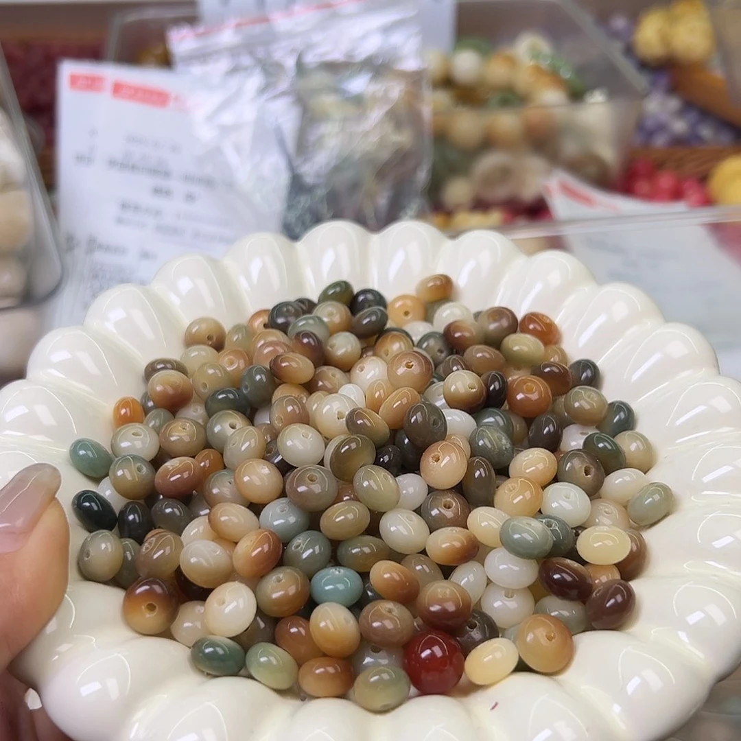 菩提根/象牙果手串瑕疵9敦煌算盘150颗有裂