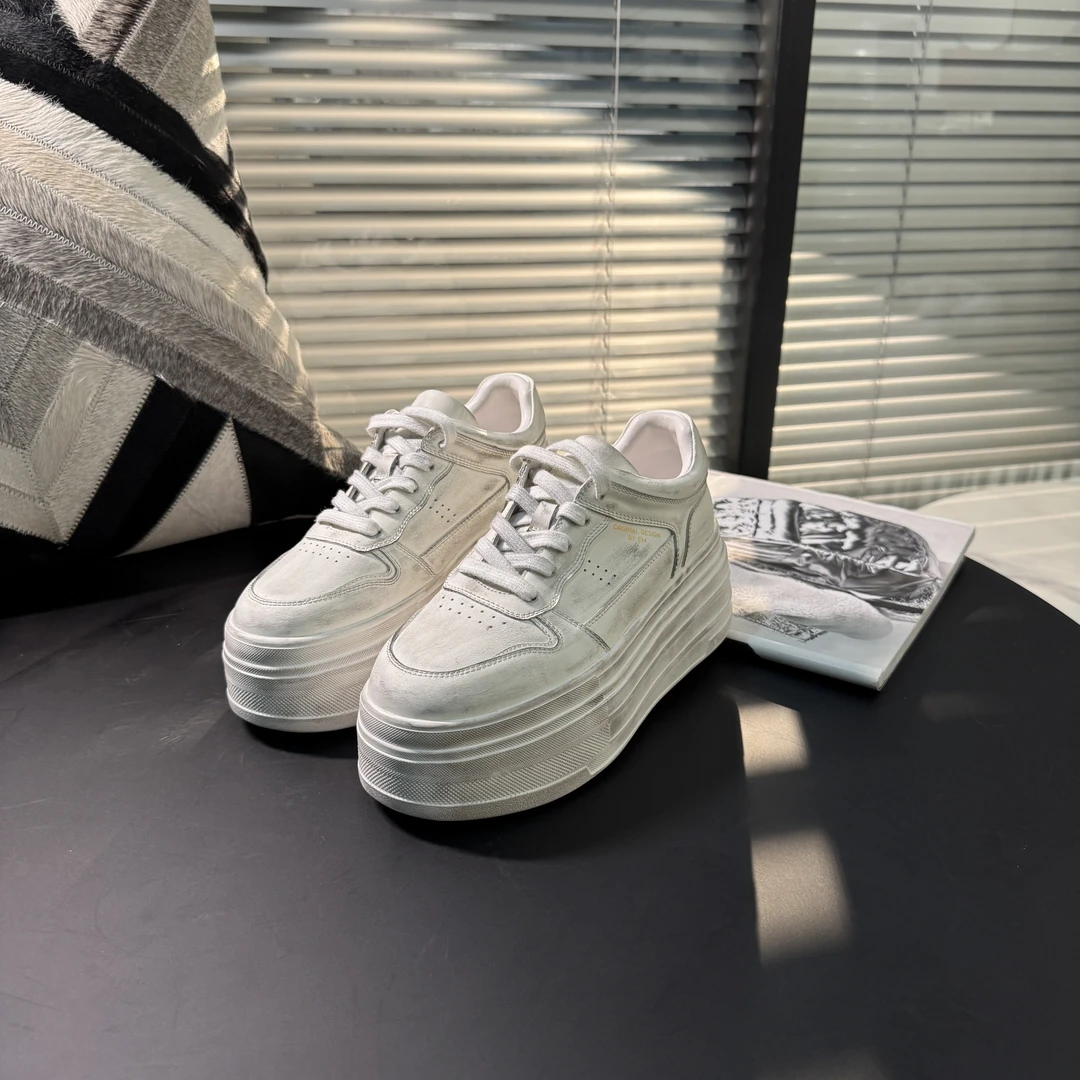 【老罗专属】EM2025春季厚底增高松糕鞋圆头休闲脏脏鞋E25AO042