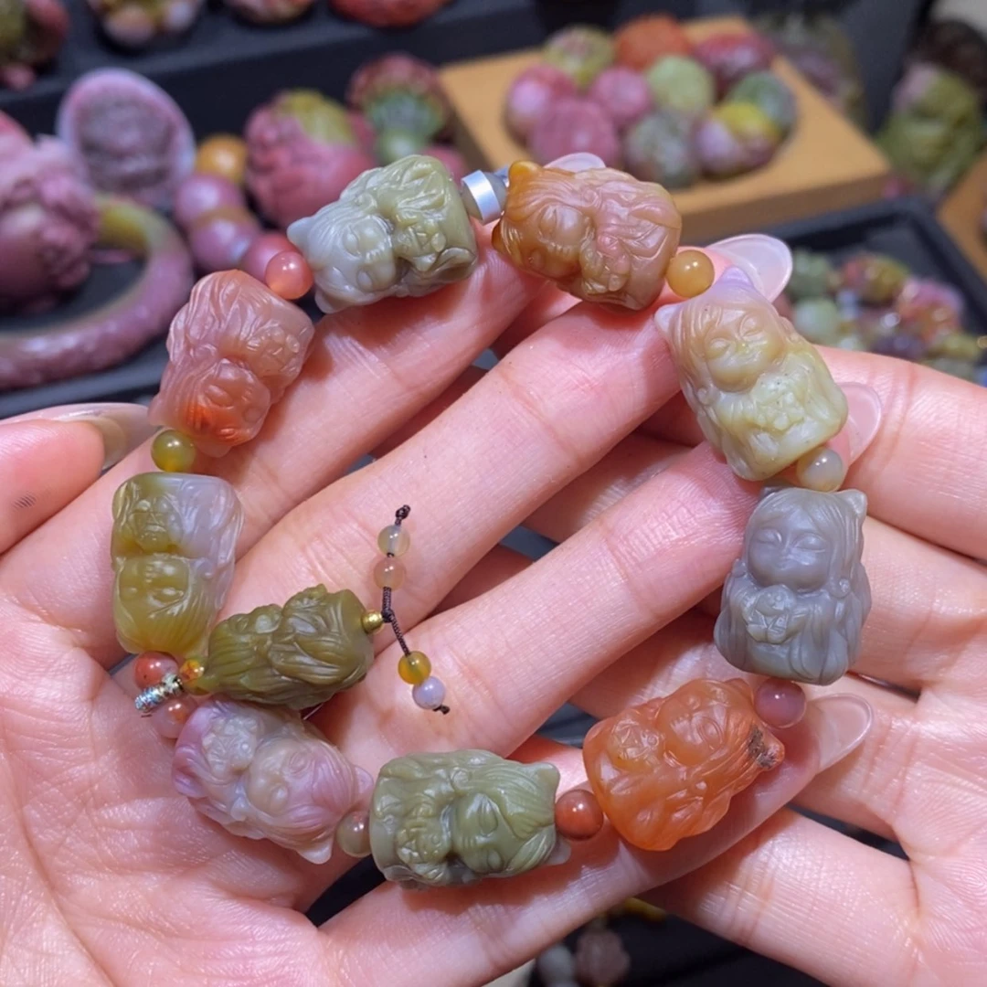 【闪购商品】玛瑙/玉髓手串未镶嵌盐源玛瑙