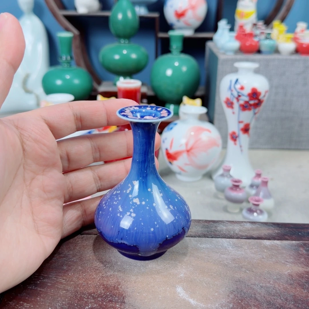陶瓷手工小花器摆件