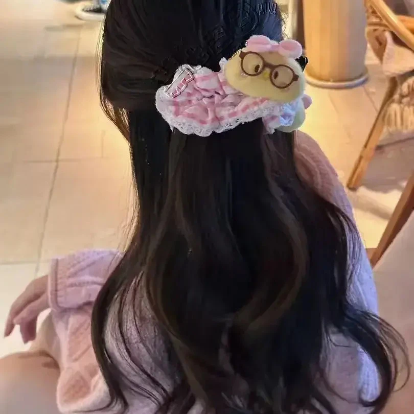 气质可爱小黄鸭土豆香蕉夹韩森系百搭香蕉夹原创发夹新款