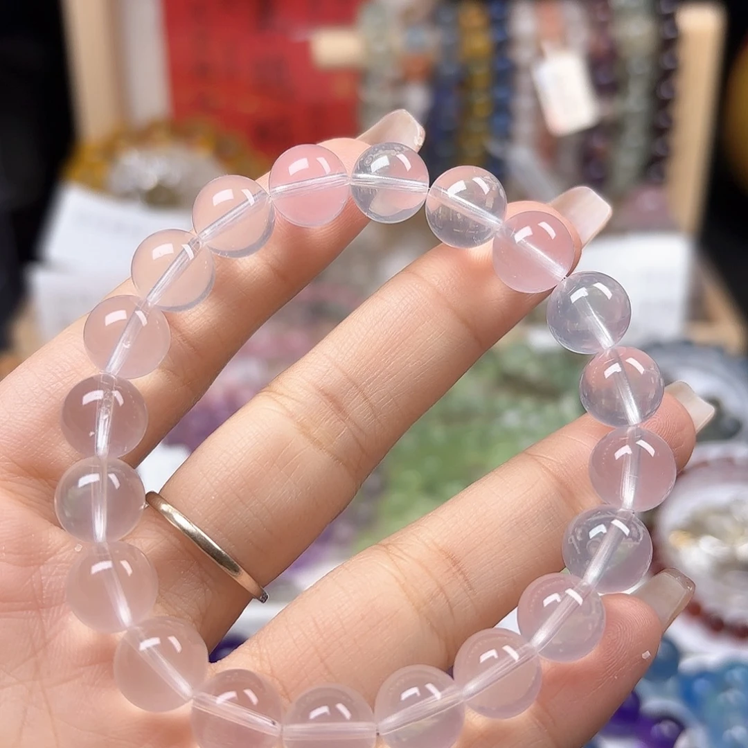 水晶手链未镶嵌奶白晶10.5