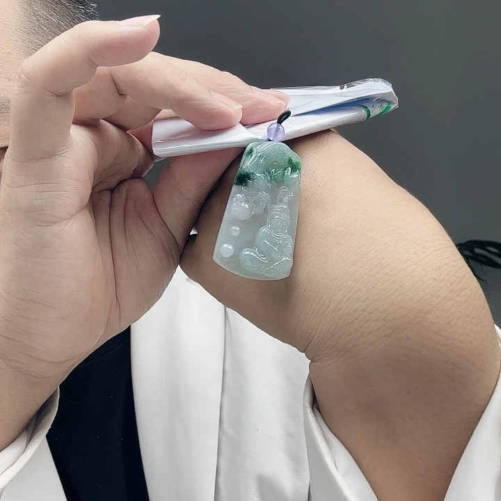翡翠未镶嵌颈饰翡翠挂件