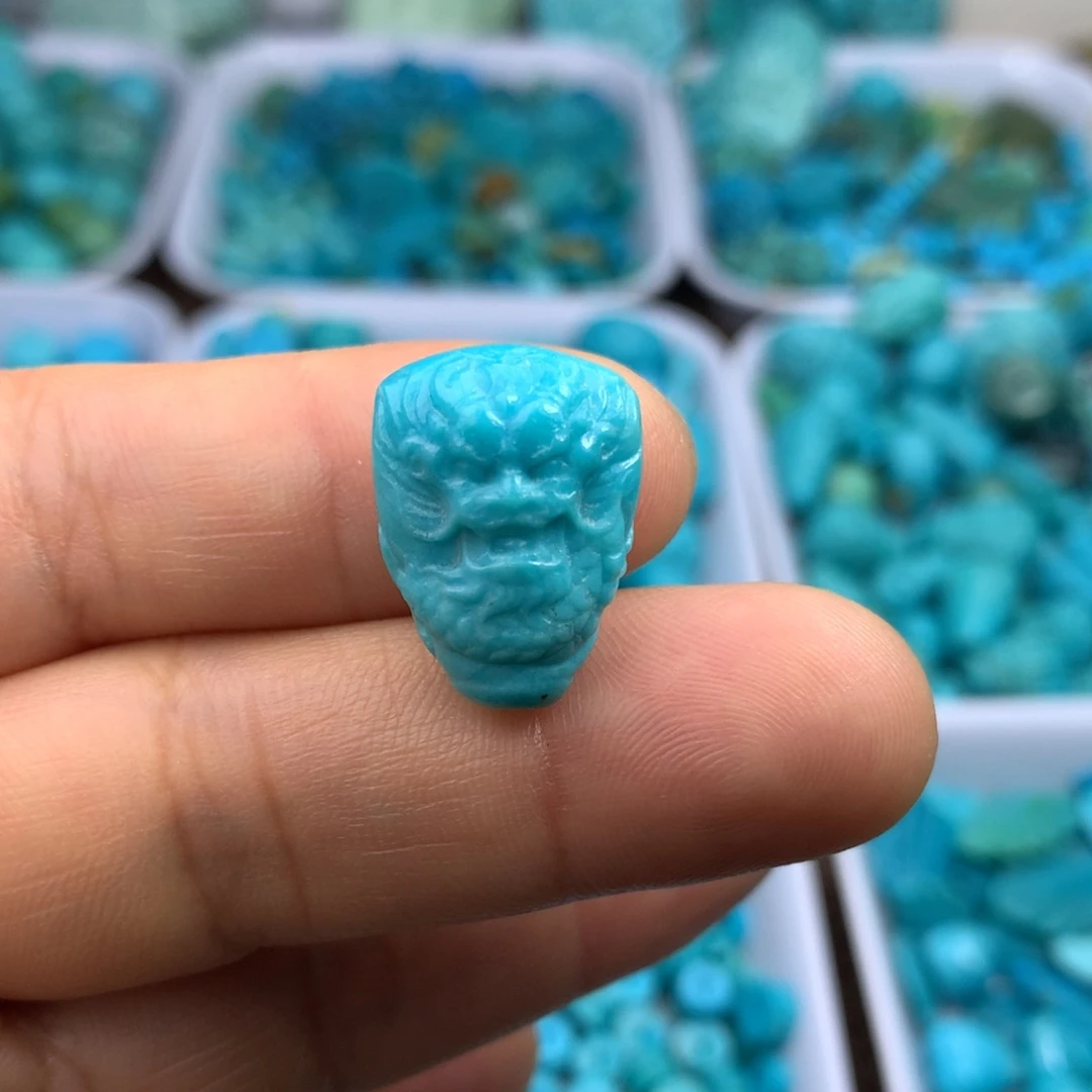 绿松石未镶嵌吊坠(不含链)20×14×11