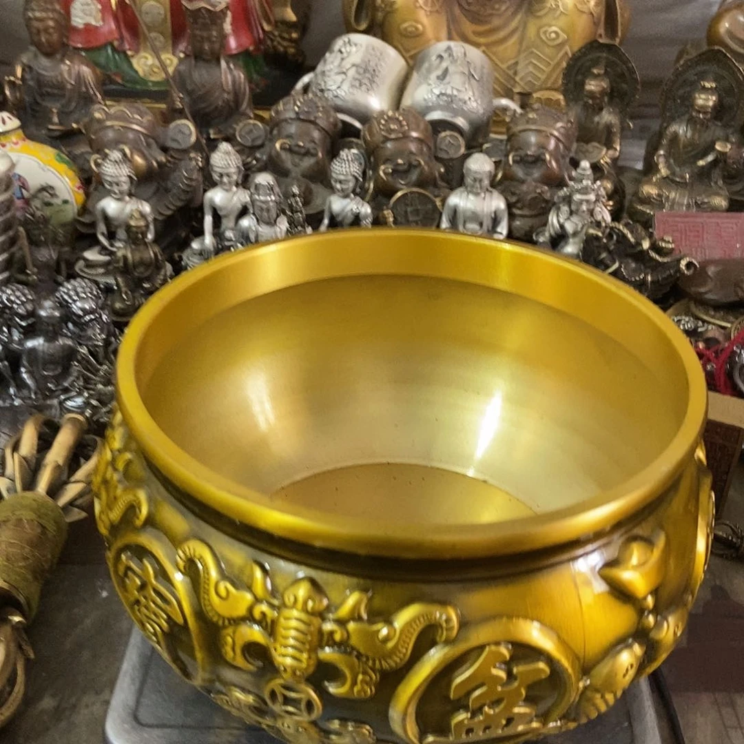 老杨红铜摆件，老杨黄铜摆