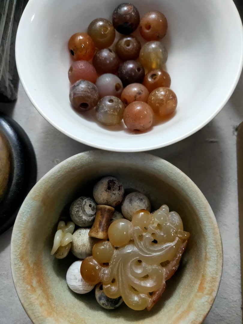 非金属陶瓷手链 10mm敦煌龙陵珠优化天然石高级配饰手链项链串珠