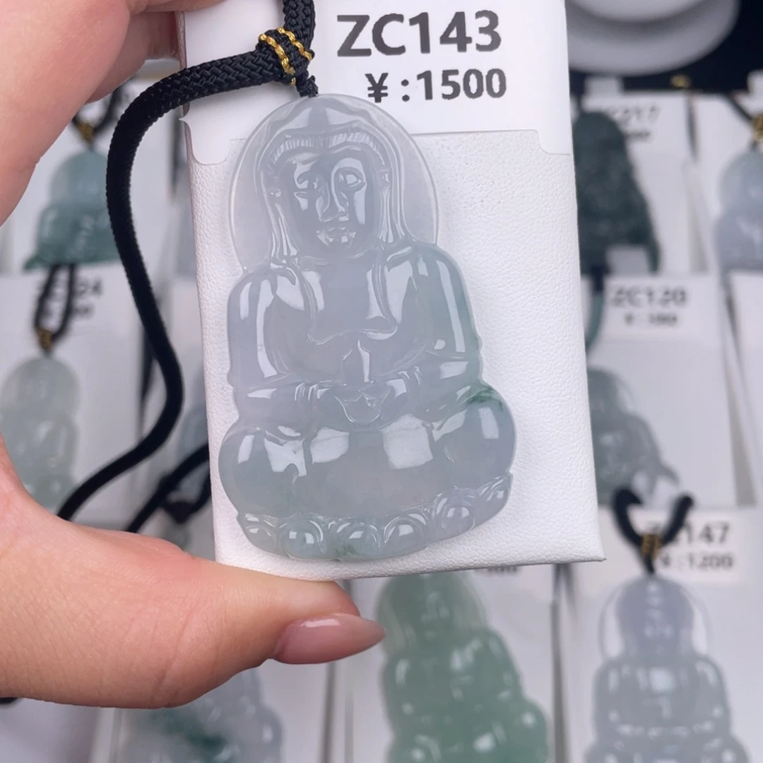 翡翠未镶嵌颈饰zc143