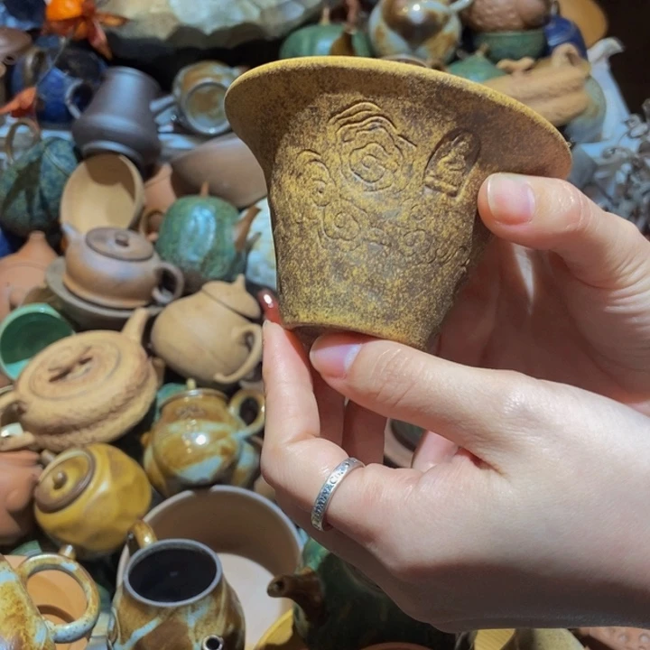 柴烧老岩泥高端茶器