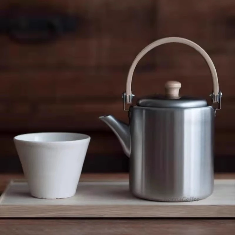 日本进口相泽工坊18-8不锈钢茶壶功夫茶具茶壶泡茶壶带茶滤