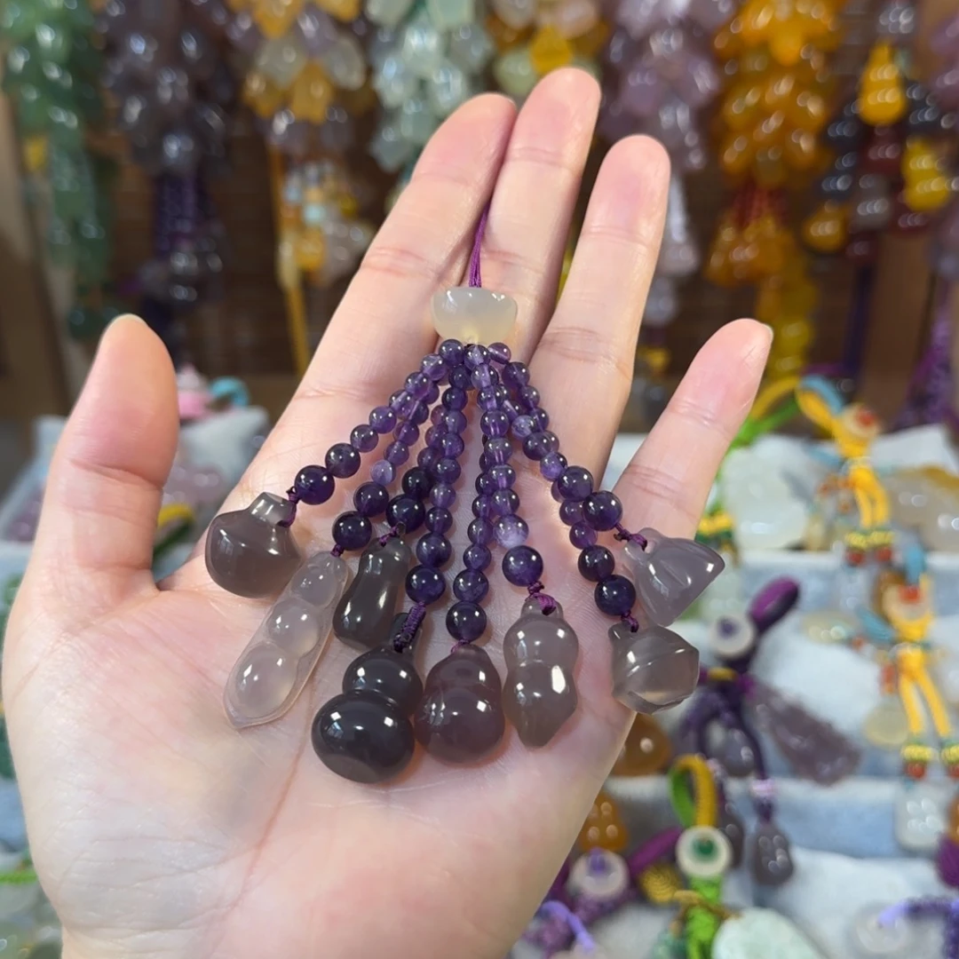 未镶嵌手机挂件玛瑙/玉髓