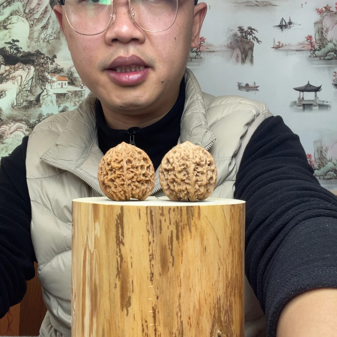 把件文玩核桃满天星轻微色差