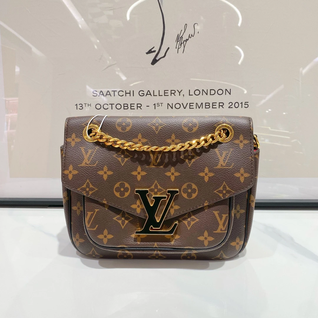 95新 LouisVuitton/路易威登 Lv Passy邮差包 13652