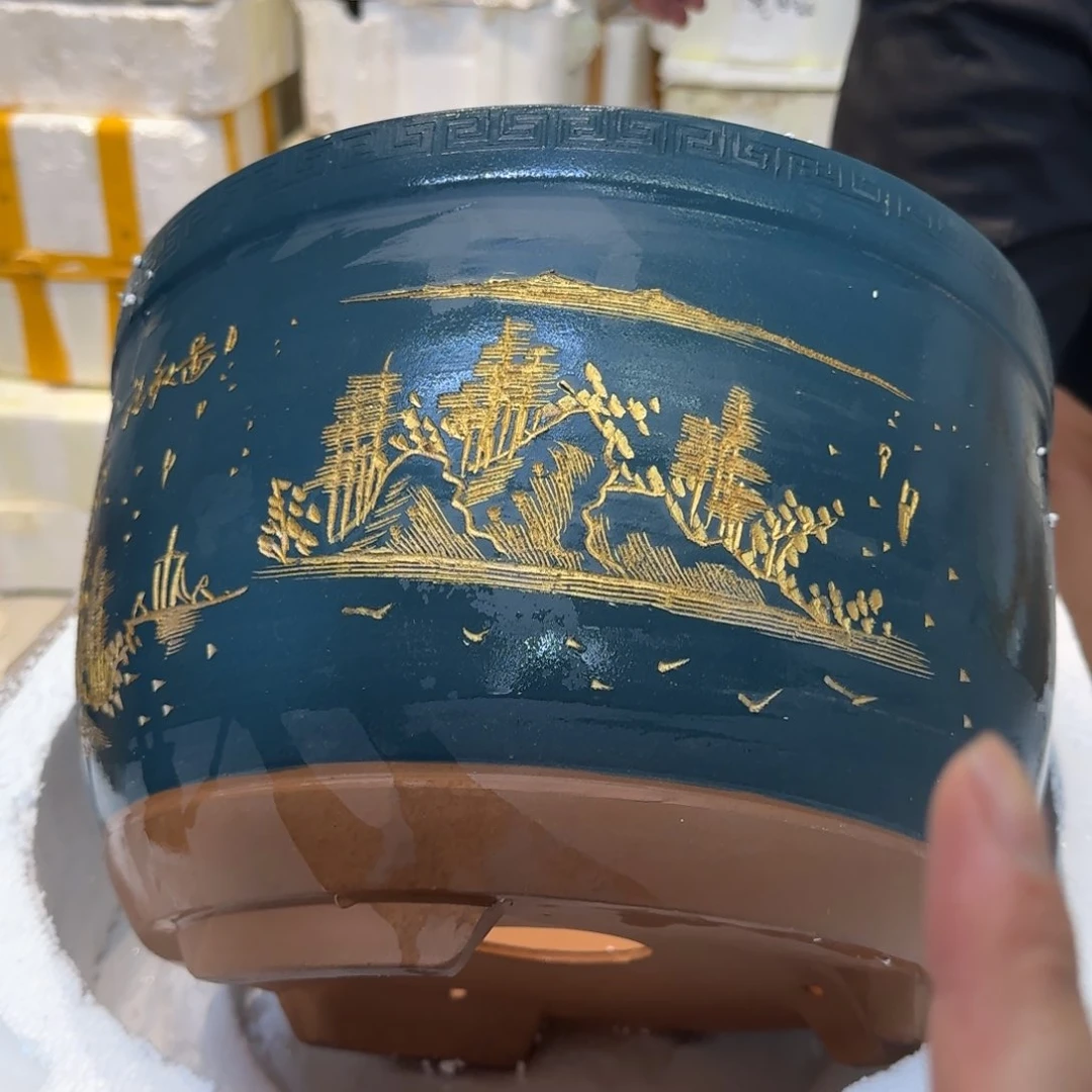 紫砂花盆口径30厘米