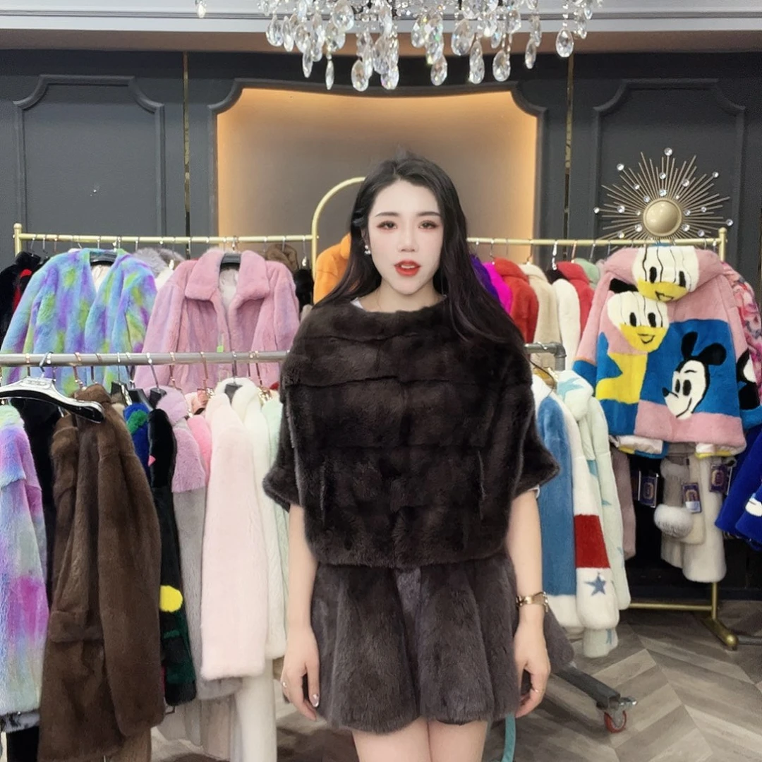 旺****冬季新款时尚水貂绒