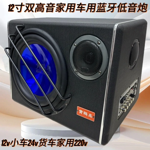 12寸双高音重低音炮车载12v24V220v家用超重低音k歌蓝牙多功能
