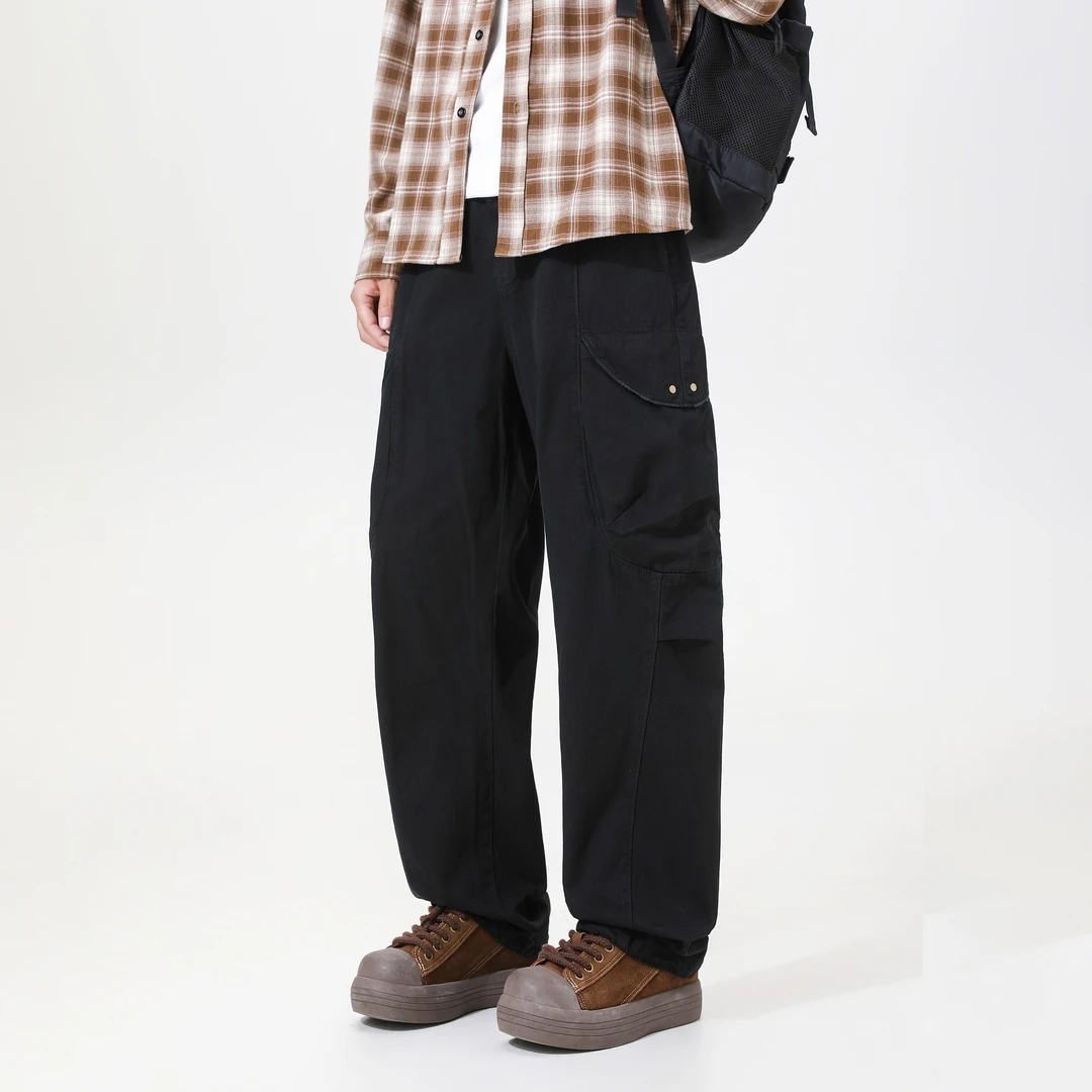 【cityboy】秋季工装大口袋宽松百搭款休闲工装长裤26208