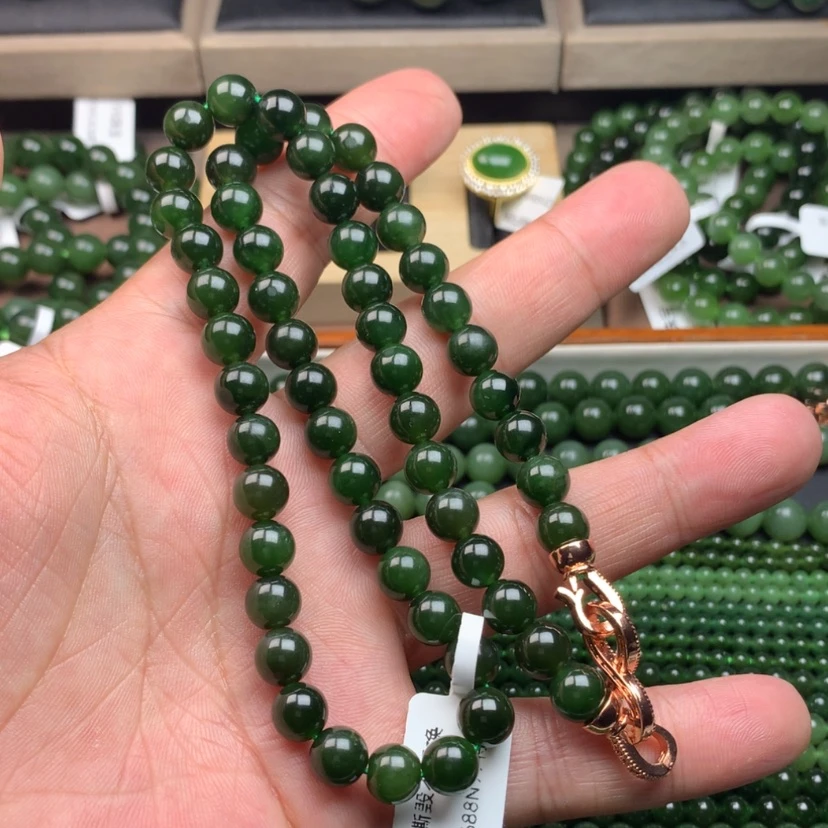 【闪购商品】和田玉（碧玉）未镶嵌颈饰8