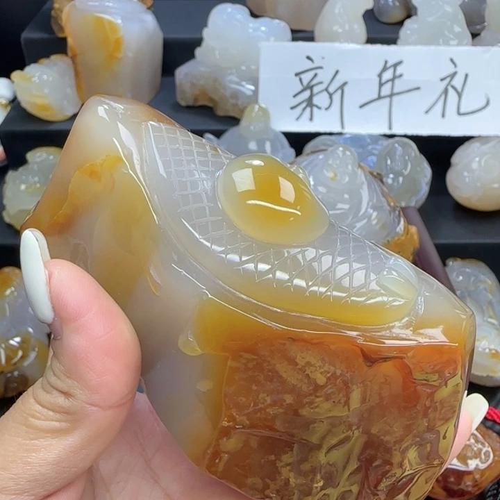 玛瑙/玉髓合金摆件