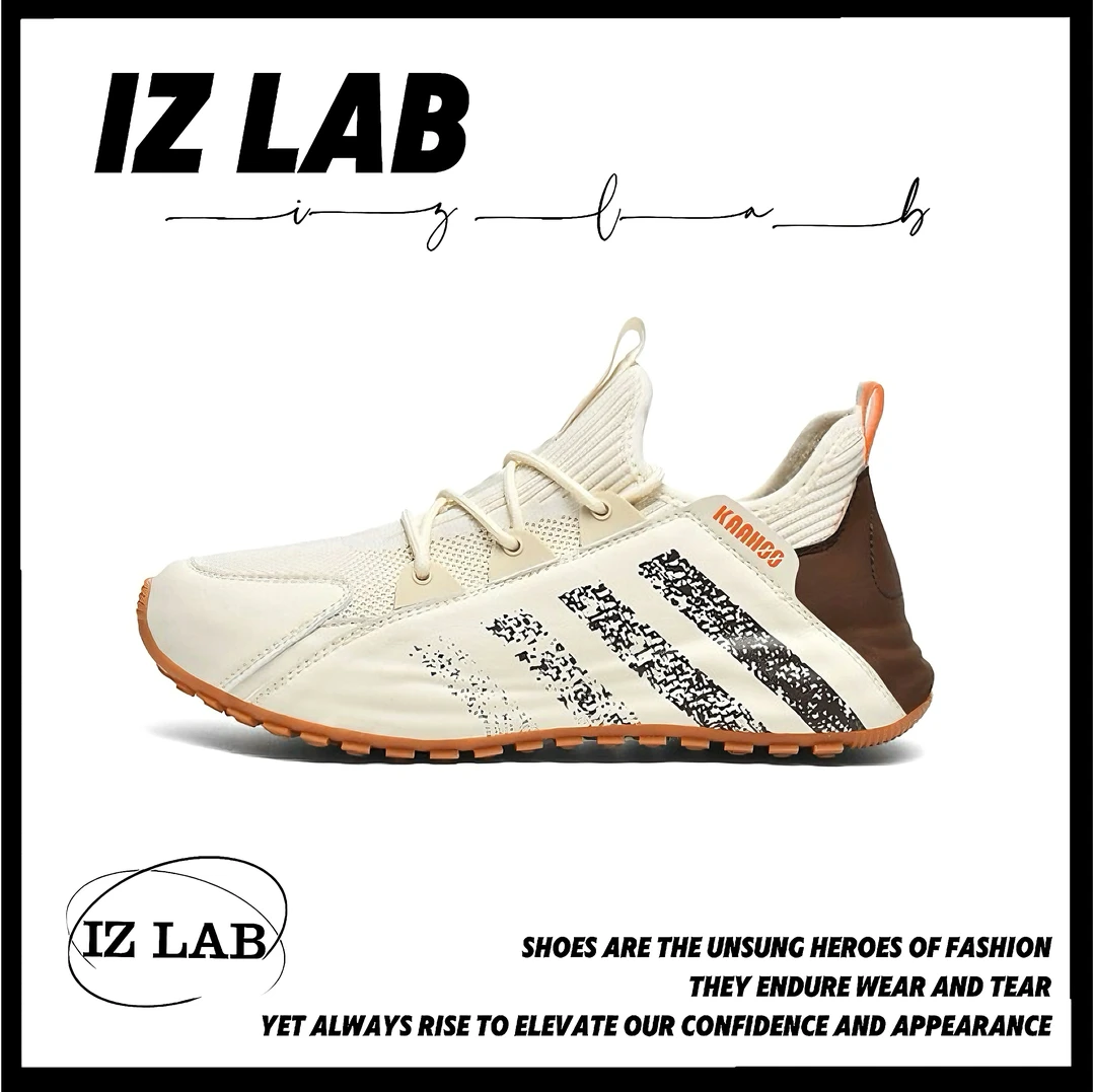 IZLAB/官方正版男鞋夏季一脚蹬休闲透气单层网眼舒适百搭鞋子男