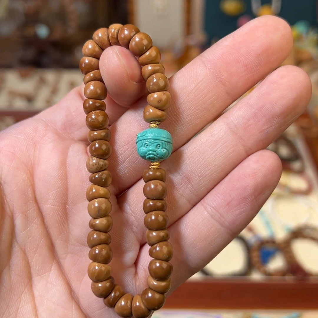 手串菩提库克大肠配绿松石配饰