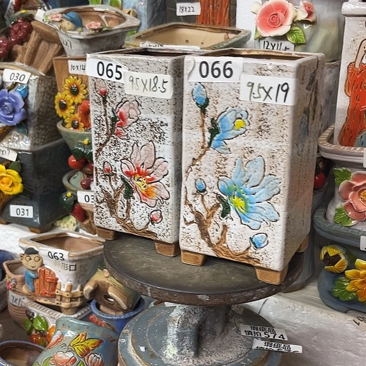粗陶材质多肉花盆