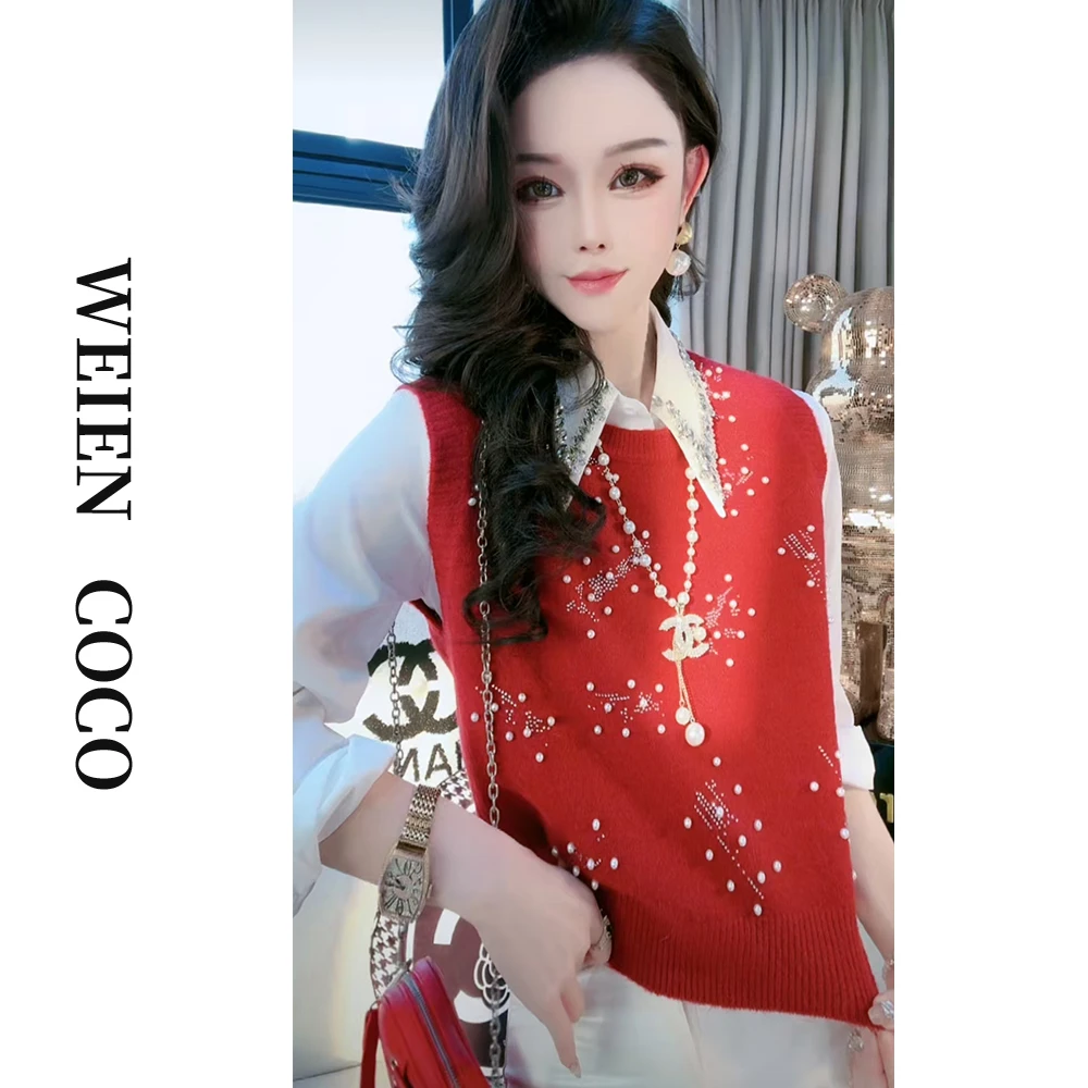 【丝沐服装】减龄毛衣马甲时尚百搭气质休闲针织马夹S3243