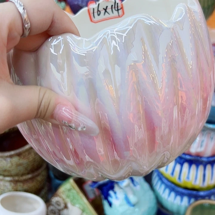 有孔，满10元发货多肉陶瓷花盆