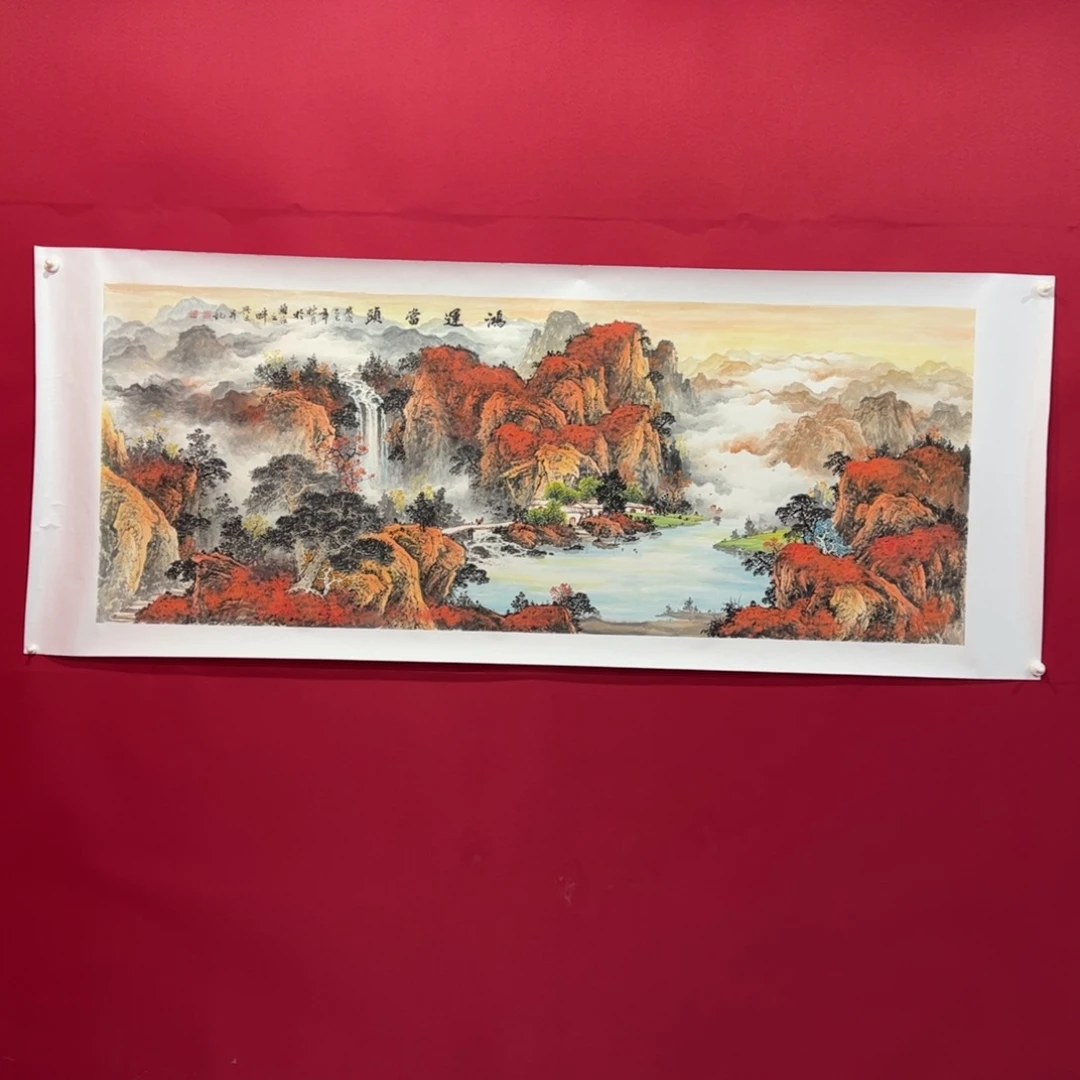 贾***坤国画刘兴文老师小六尺