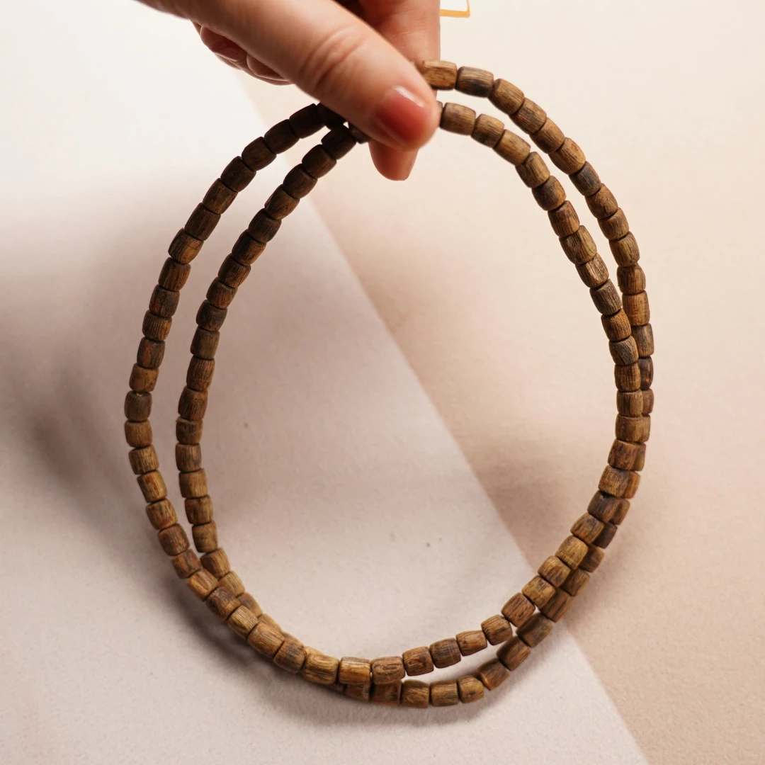 cx011沉香手串6mm112籽桶珠