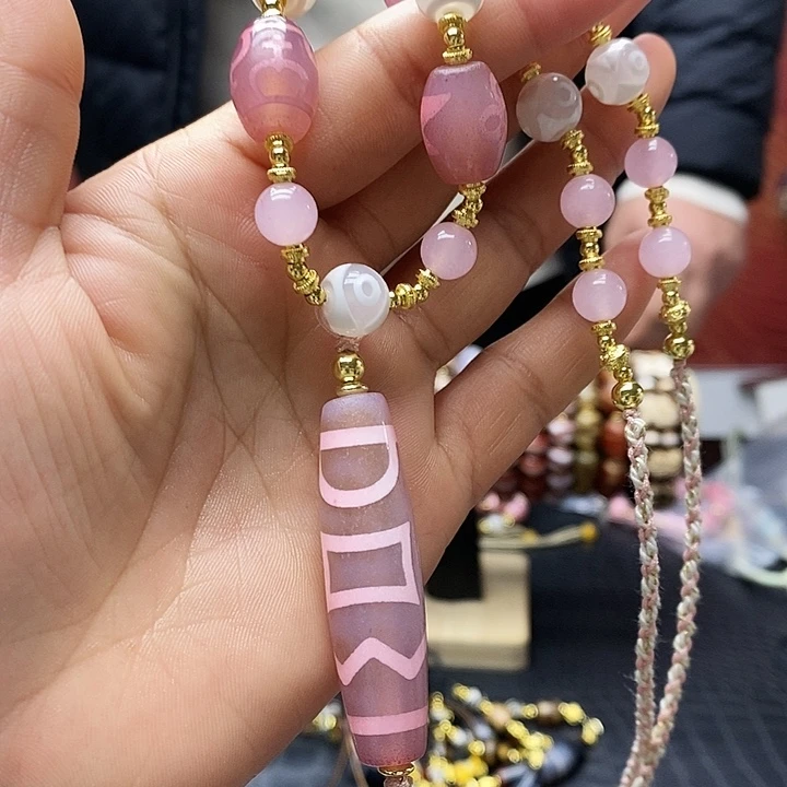 玛瑙/玉髓合金颈饰