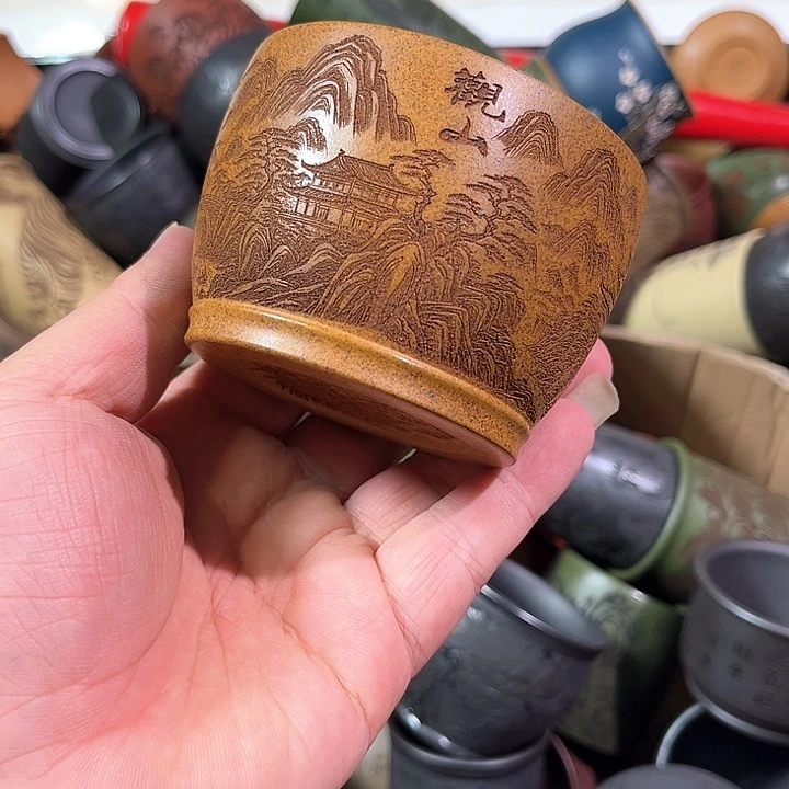 茶杯紫砂全手工紫砂主人杯