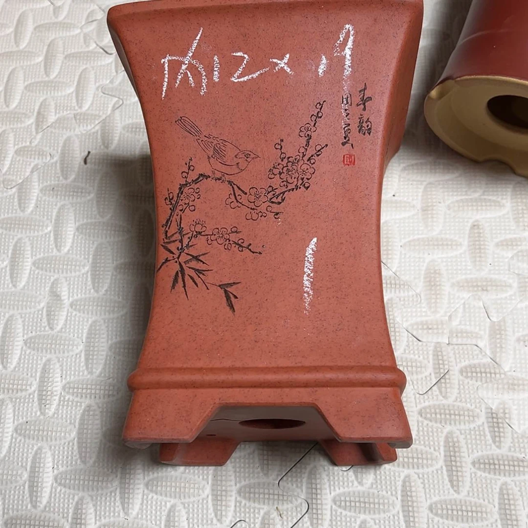 【闪购商品】紫砂花盆快***态微瑕周之夏精品紫砂花盆