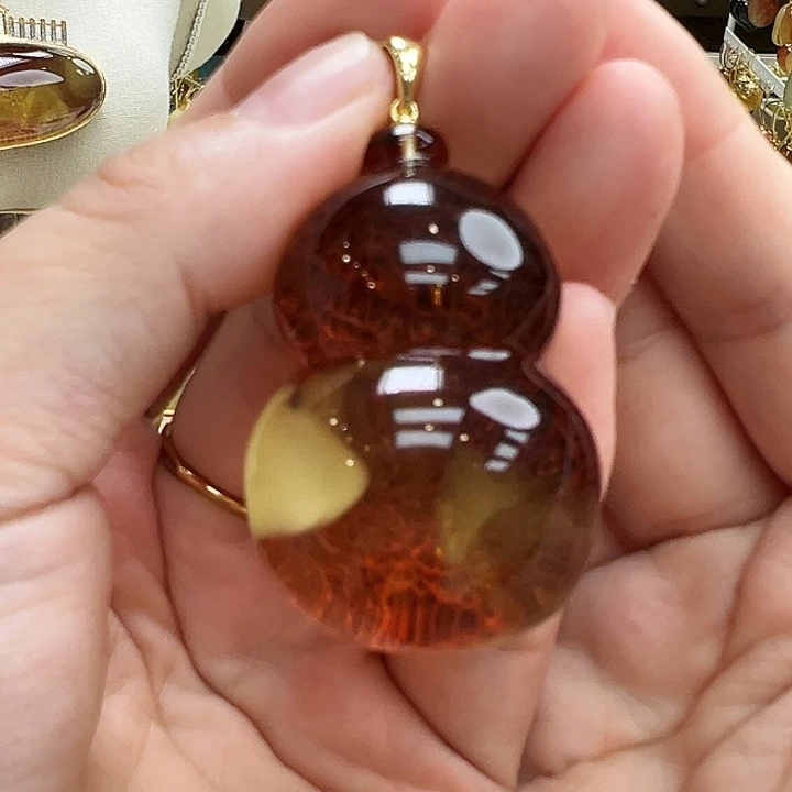 琥珀银S925镶嵌珠宝奇石