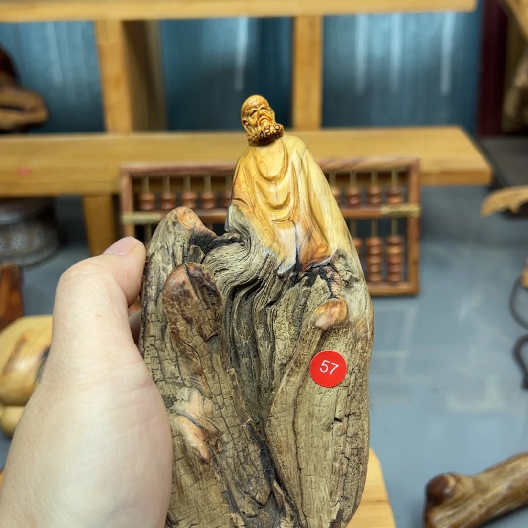 胖***迪木崖柏木摆件手把件，