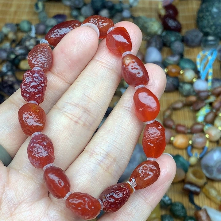 玛瑙/玉髓未镶嵌珠宝半成品河*