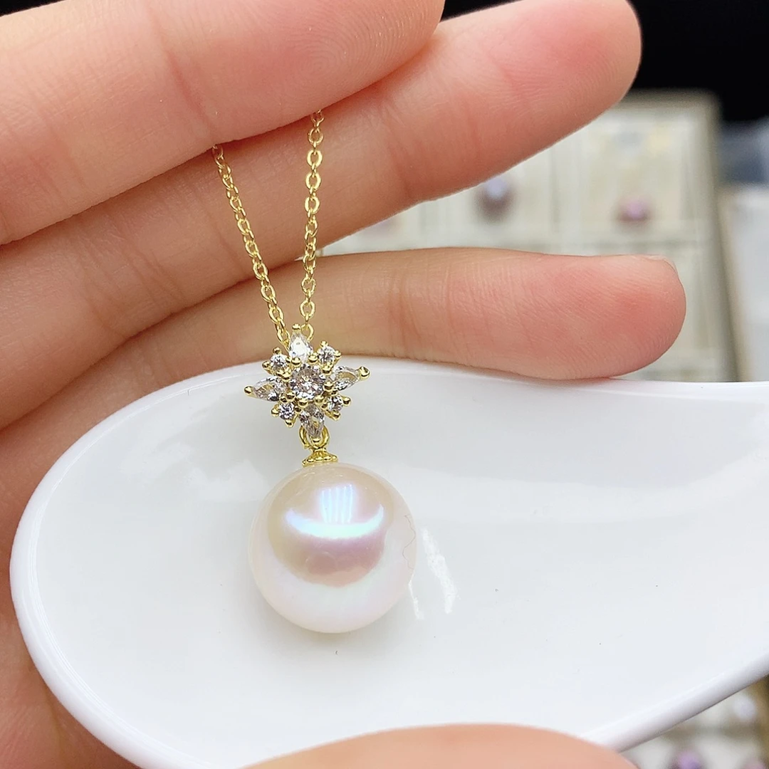 淡水珍珠颈饰合金