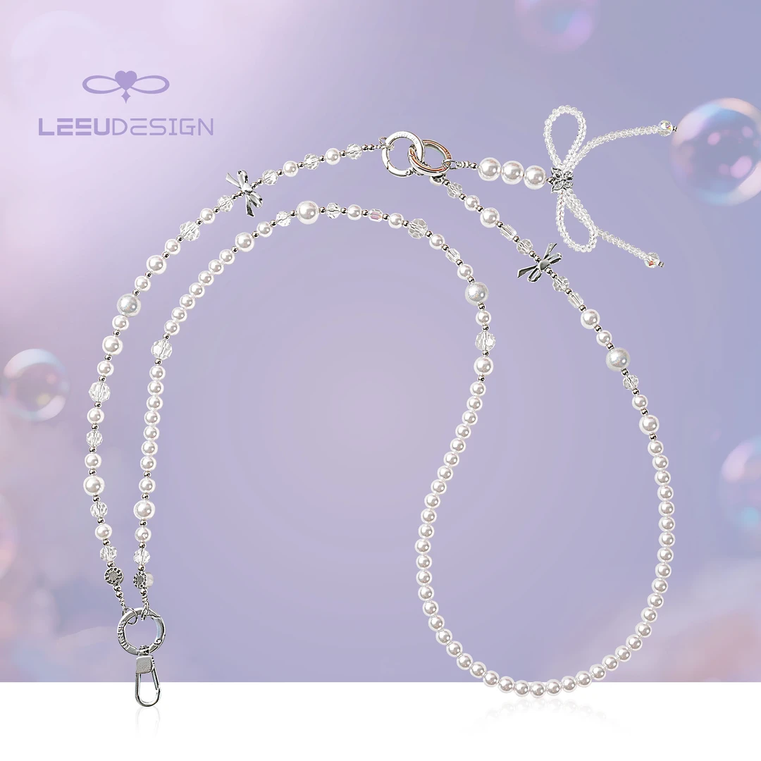 LEEUDESIGN设计师款四合一手机链条高颜值斜挎长款挂脖挂绳可拆卸