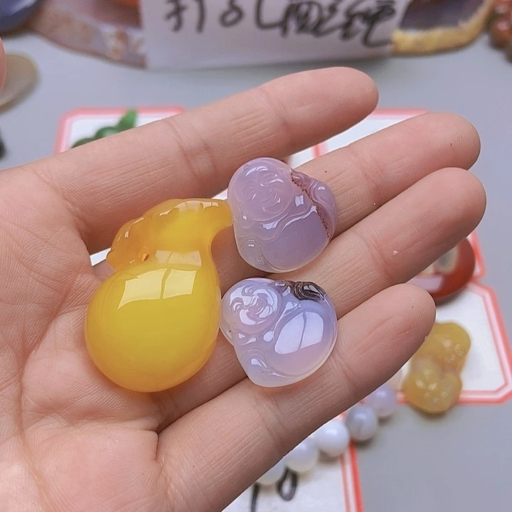 【闪购商品】玛瑙/玉髓珠宝半成品未镶嵌木*