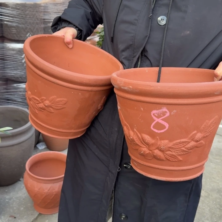 花盆紫砂口30高25宜兴紫砂