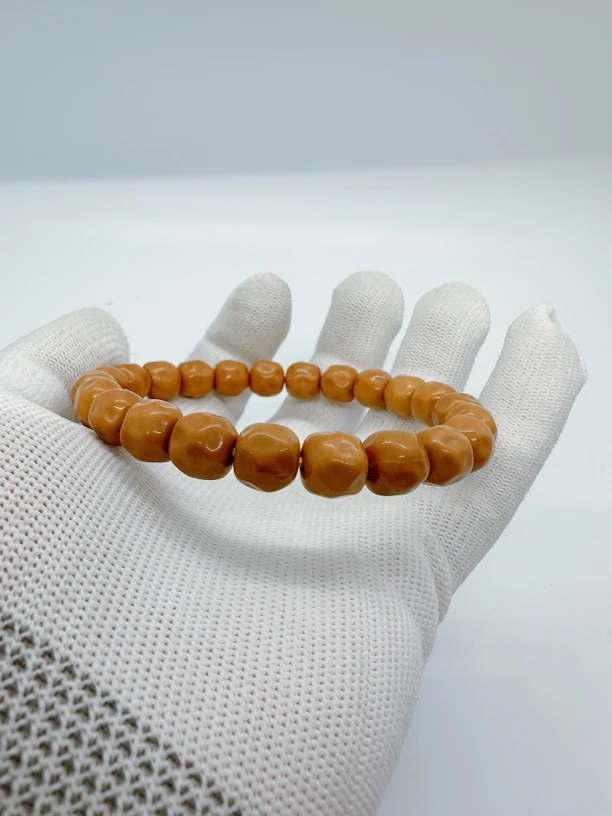 【唯乐出品】猴头手串 无相奶酪（细微黑点微瑕）