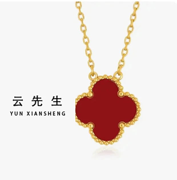 钛钢项链 MistherYun/云先生  四色四叶草项链百搭显气质时尚
