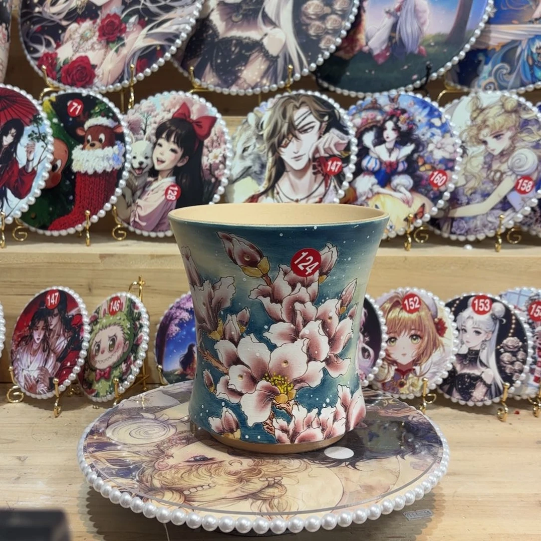 景德镇手绘花盆陶瓷14/16