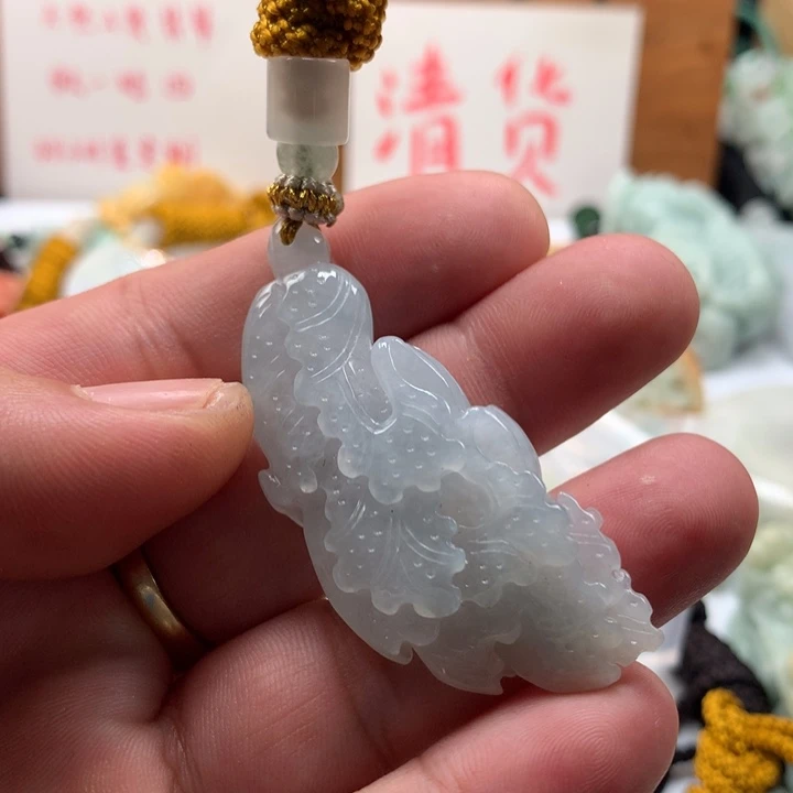 颈饰未镶嵌翡翠保真天然a货翡翠