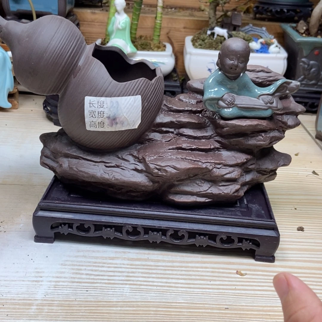 瓷片陶瓷花盆陶瓷艺术